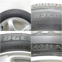 中古 タイヤホイールセット 185/65R15 ブリヂストン GRASS SR 4本 フリード フリードスパイク 中古タイヤ 中古ホイール セット_画像6