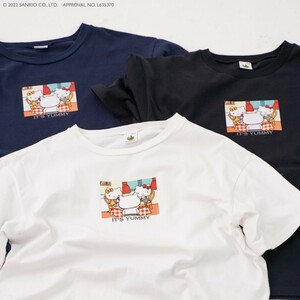 yummy hello kitty　ハローキティ　tシャツ　XL ブラック