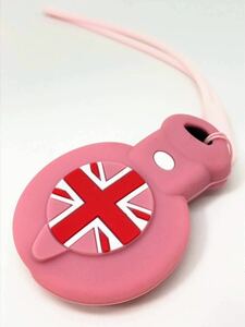 c key cover case MINI pink Union Jack silicon Mini keyless key key cover Cooper S JCW one R57 Mini convertible 