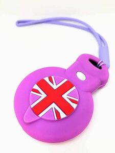 C Ключевой чехол Mini Purple Union Jack Silicon Mini Mini без ключа Cooper S JCW One R58 Coupe