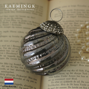  Christmas tree decoration ornament ball KAEMINGK Frozen a Jules ball 7.5cm line [2] 1 piece insertion [190166]