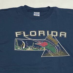90's GILDAN FLORIDA カジキ プリントTシャツ Mサイズ コットン 100% ビンテージ古着 90年代 観光土産 vintage フロリダ ギルダン