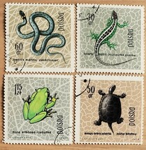 ポーランド 両生類爬虫類切手_画像1