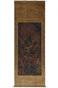  hanging scroll [ Muromachi period immovable two .. image ] immovable Akira . system ..... picture old ..... Buddhism fine art 