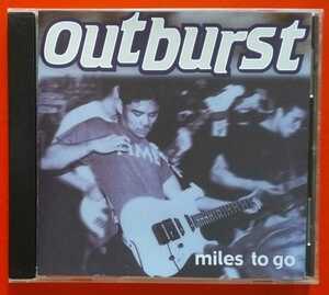 NYハードコア OUTBURST-MILES TO GO CD 1989 7”+THE 1987 DEMO SHOW OF FORCE JOE COFFEE 