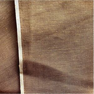 綿混平織り　薄手無地　ブラウン　92センチ×130センチ