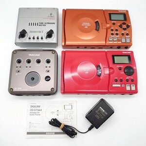 TASCAM タスカム US-366 CD-GT1 MK2 BEHRINGER ベリンガー MIC100 ギター オーディオ 楽器 音楽 CD プレーヤー ジャンク セット tp-23x707