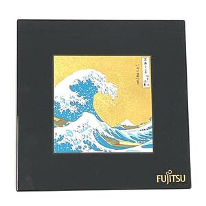 【B】【7440】☆★葛飾北斎　富嶽三十六景　神奈川沖浪裏　マウスパッド　フォトパッド　FUJITSU　富士通　現状品★☆