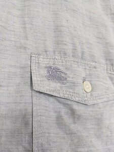  beautiful goods! Burberry Burberry London short sleeves linen shirt 