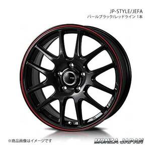 MONZA JAPAN JP-STYLE/JEFA ホイール 1本 ミラ イース LA300S【15×4.5J 4-100 INSET45 パールブラック/レッドライン】