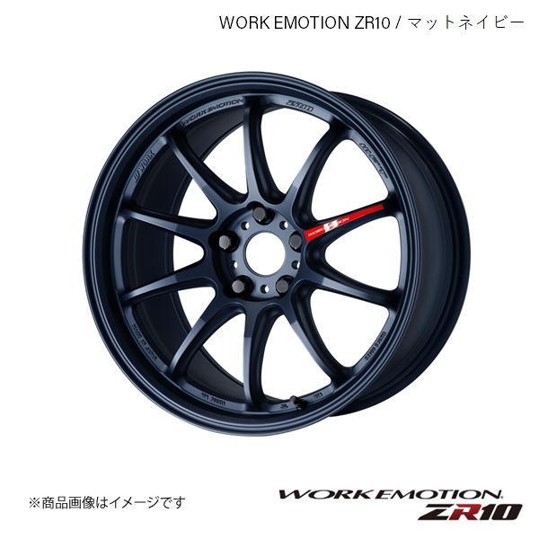 WORK EMOTION ZR10 マツダ CX-5 DBA-KEEAW 1台分 1ピース ホイール 4本 【18×7.5J 5-114.3 INSET47 マットネイビー】