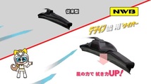 NWB/日本ワイパーブレード 強力撥水コートデザイン雪用ワイパー 運転席+助手席 セット セリカ 1993.10～1999.8 HD50W+HD45W_画像4