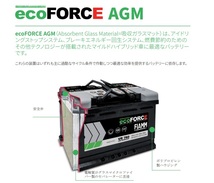 FIAMM/フィアム ecoFORCE AGM 自動車バッテリー BMW X3 E83 xDrive18d/20d/30d/35d 2009.04 VR850 LN5AGM 7906202_画像2