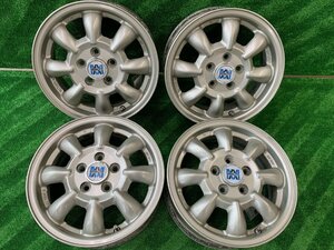 ▲【希少な14 Inch5穴】MINILITE MiniLight Subaruvehicleサイズ 14 Inch 5.5J +55 5H-100 札幌市中央区発▲7-28