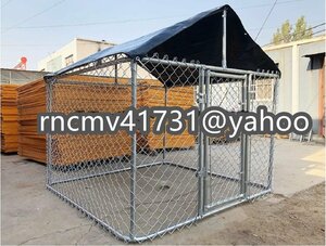 [81SHOP]3*3*2m * dog. basket pet fence wire dog . large dog outdoors pompon drilling .DIY pet cage 