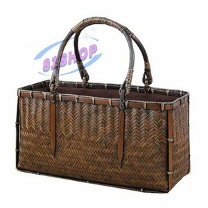 [81SHOP] beautiful goods * nature bamboo braided up basket back handmade wistaria back basket natural shopping basket storage bag 