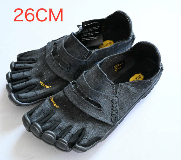 新品 26cm M42 Vibram CVT Hemp 5本指シューズ ビブラムファイブフィンガーズ ベアフット カジュアル 18M6201 26.5 27 ブラック 黒