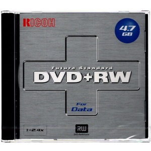  Ricoh RICOH 2.4 speed correspondence DVD+RW For Data DRWD-24XPC 1 sheets unused shrink packing unopened 