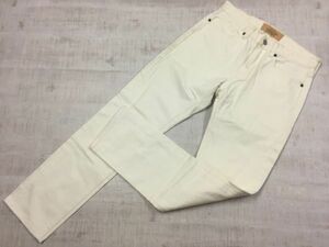 LEVI'S MADE&CRAFTED メイド&クラフテッド アメカジ スリムフィット カラー ホワイト デニム パンツ ジーンズ ボトムス メンズ 30 白