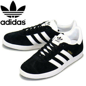 adidas (アディダス) BB5476 GAZELLE ガゼル スニーカー コアブラックxホワイトxゴールドメタリック AD235 27.5cm