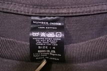 Number Nine Tee size 4 ナンバーナイン Tシャツ 無地 チャコールグレー 日本製_画像4