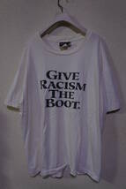 90's Timberland GIVE RACISM THE BOOT Vintage Tee size XL USA製 ティンバーランド Tシャツ ビンテージ_画像1