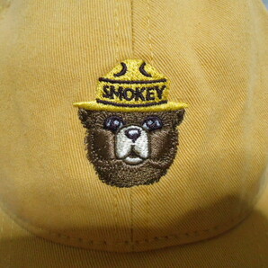 即決 ＵＳ SMOKEY BEAR スモーキー ベア 帽子 カラシ色 クマの画像2