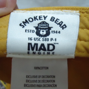 即決 ＵＳ SMOKEY BEAR スモーキー ベア 帽子 カラシ色 クマの画像7