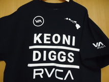 即決　ハワイ　RVCA　Ｔシャツ　濃紺色　ＸＬ　KEONI DIGGS_画像1