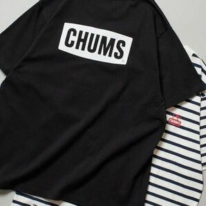 CHUMS×FREAK'S STORE/チャムス 別注 ブービー バックプリント クルーネックTシャツ M黒の画像1