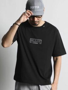 The DUFFER of St.GEORGE 〔BLACK LABEL〕CENTER LOGO TEE：吸湿速乾 シンプル センターロゴTシャツ　M黒