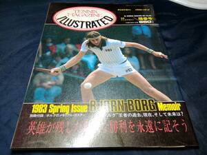 E⑦ tennis magazine illustration Ray tedo. spring number 1983 year Baseball magazine borug. person past 