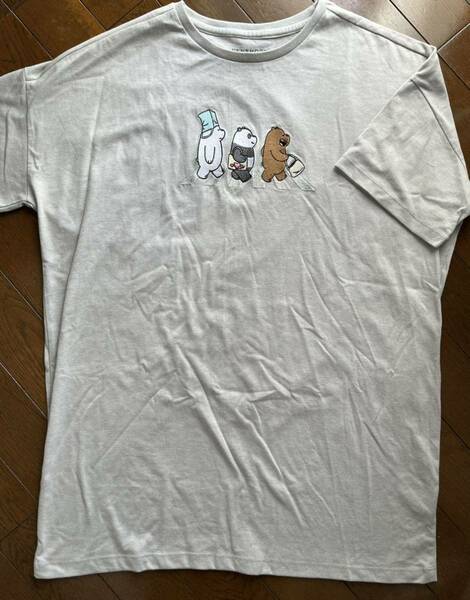 We Bare Bears　PENSHOPPE　ペンショッピー　ぼくらベアベアーズ　半袖Tシャツ　CARTOON　NETWORK　くま　白クマ　パンダ　オーバーサイズ