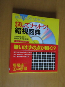 試してナットク！　錯覚図典　古典から新発見まで全体験　馬場雄二　田中康博　ブルーバックスCD-ROM付　講談社　単行本　2004年12月　