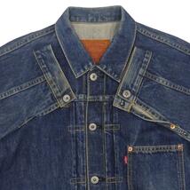 即決★日本製 Levi's 71506XX★濃紺 メンズL ファースト 大戦モデル Gジャン 1st リーバイス 40 復刻 506XX ジージャン 赤耳_画像4