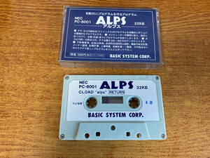 PC-8001 cassette tape ALPS 016