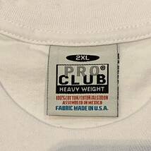 新品未使用 プロクラブ 6.5oz ヘビーウエイト 無地半袖Tシャツ 白 ホワイト バーガンディ 2枚セット 2XLサイズ PROCLUB HEAVY WEIGHT_画像4