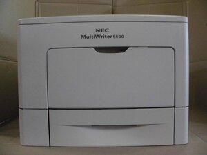 ♪中古レーザープリンタ【NEC MultiWriter 5500】残量不明 中古トナー/ドラム付き♪2306271