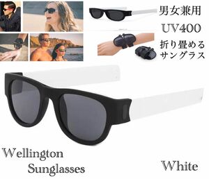 サングラス メガネ　UV400 男女兼用 ブレスレット リストバンド 軽量 紫外線カット 持ち運び 便利 運転 車 ドライブ 