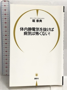 体内静電気を抜けば病気は怖くない！ 講談社 堀 泰典