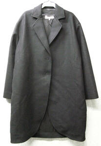 エムエム6 メゾン マルジェラ：厚手 メルトン コート 36 黒 未使用 展示品 （ MM6 Maison Margiela Ladie's Wool Coat 36 Brand New