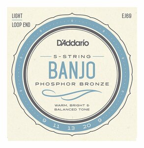 *D*Addario D'Addario EJ69 5 струна банджо струна Phosphor Bronze 1 комплект * новый товар / почтовая доставка 