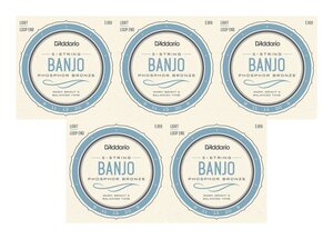 *D*Addario D'Addario EJ69 5 string banjo string Phosphor Bronze 5 set * new goods / mail service 