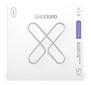 ★ D'Adario xsabr1152-3p × 1 Akogi String 3 Set Pack XS 80/20 Бронзовый индивидуальный свет .011-.052 ★ Новая доставка включена/почтовая служба