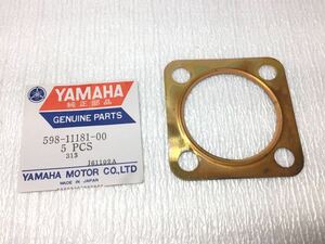 7378-15 ヤマハ YZ80 シリンダー ガスケット ヘッドガスケット (1974-77) 純正 新品 598-11181-00 撮影の為 開封しました。