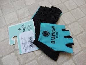 BIANCHI MILANO Divor short finger Glove ビアンキ　ミラノ　 グローブ　celeste チェレステブルー　L