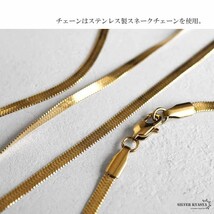 ナンバーネックレス ハワイアンネックレス ゴールド 数字ネックレス スネークチェーン 18K GP (9、50cm)_画像5