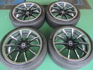 【展示品+中古】ウェッズ マーベリック 710S 19x8.5J 5H 114.3 +35 4本 1台分 ピレリ 225/40R19 低燃費 エコタイヤ カスタム ドレスアップ