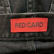 RED CARD レッドカード 44535 黒 フリンジ フレア ストレッチ デニム パンツ ジーンズ サイズ22_画像6