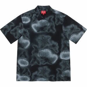 【新品未使用】 23SS 新品 SUPREME シュプリーム CHERRIES S/S SHIRT チェリーシャツ 総柄 半袖 BLACK S ブラック 黒色 即決早い者勝ち